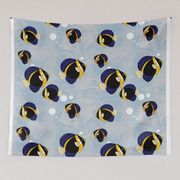 Item preview, Scribbled Angel Fish school designed and sold by Kim H Ritter.