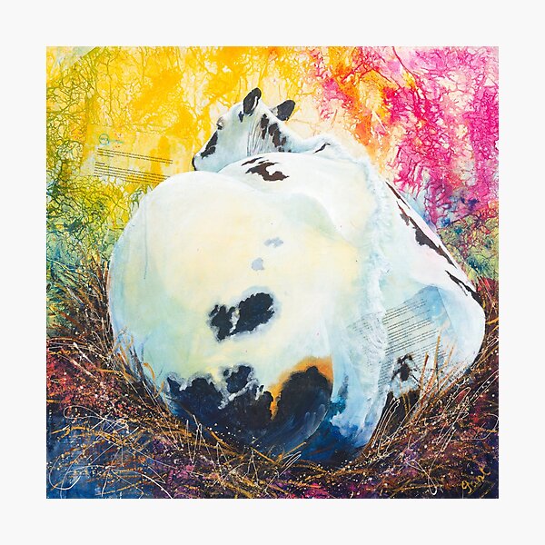 “Does my bum look big in this?” in mixed media by Jantien Powell Photographic Print