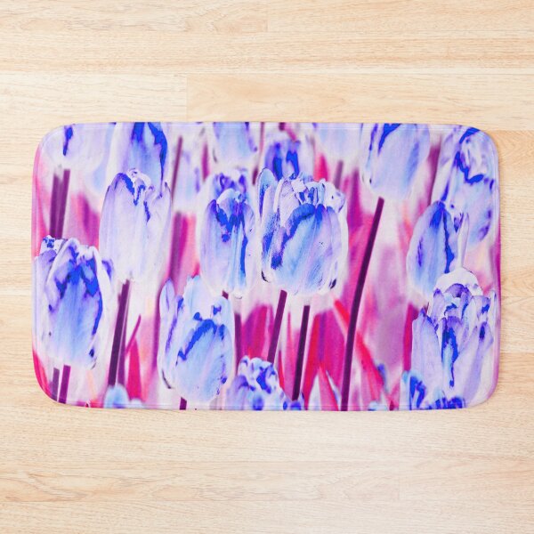 Item preview, Blooming Blue Tulips on the Pink Background designed and sold by IraNiva.