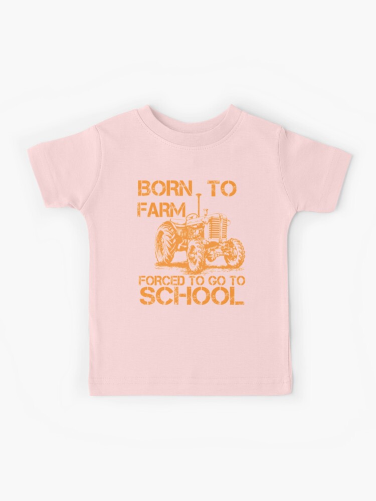 Vintage Back to School Farm T-Shirt, Born to Farm Forced to Go to School, Gift for Farm lovers, Farmer Tees, Farm Shirt