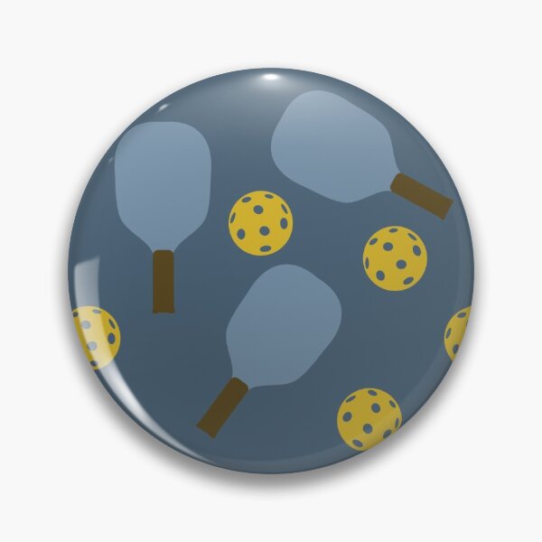 Item preview, Blue Pickleball Pattern with Pickleball Paddles and Balls designed and sold by whyitsme.