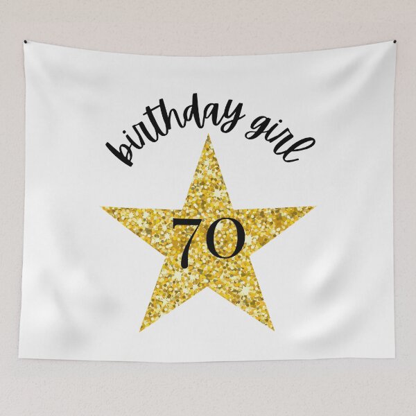 Item preview, 70th Birthday Girl - Seventieth Birthday Celebration Design designed and sold by Partypumpkin.