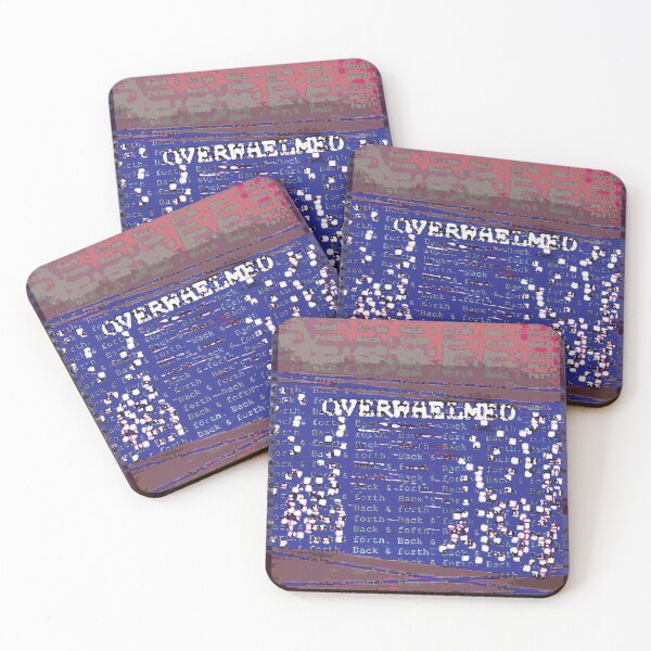 Item preview, OVERWHELMED, back and forth design designed and sold by longlivcurio.