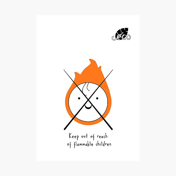Item preview, Flammable children  designed and sold by Jack-Pedalino.