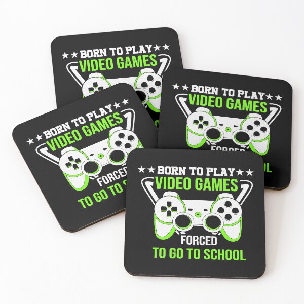 Item preview, Born to play video games forced to go to school designed and sold by ZDreamers.