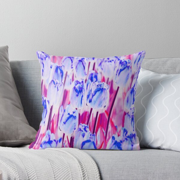 Item preview, Blooming Blue Tulips on the Pink Background designed and sold by IraNiva.