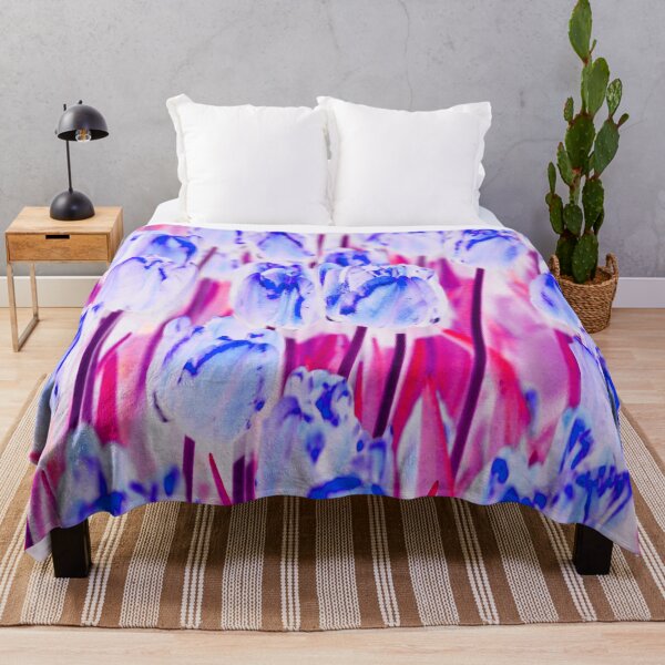 Item preview, Blooming Blue Tulips on the Pink Background designed and sold by IraNiva.