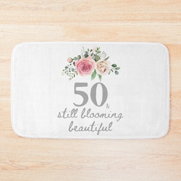 Item preview, 50 and blooming beautiful - Fiftieth Birthday Celebration Design designed and sold by Partypumpkin.