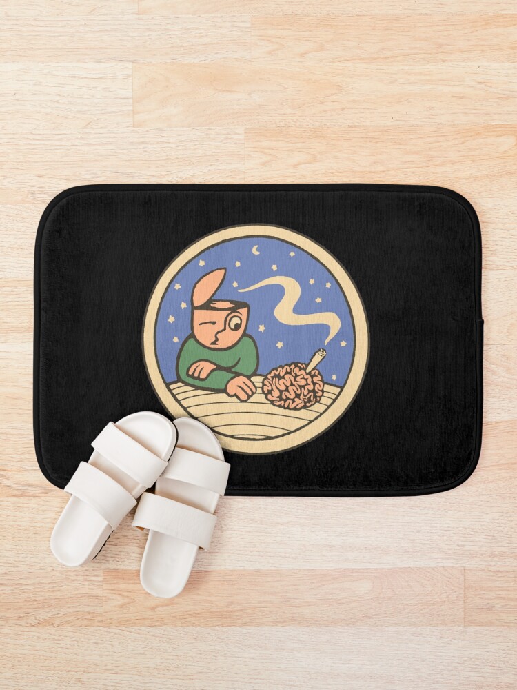 Thumbnail 1 of 6, Bath Mat, Brain Fog designed and sold by Raddison.
