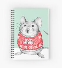 A Festive Mouse Spiral Notebook