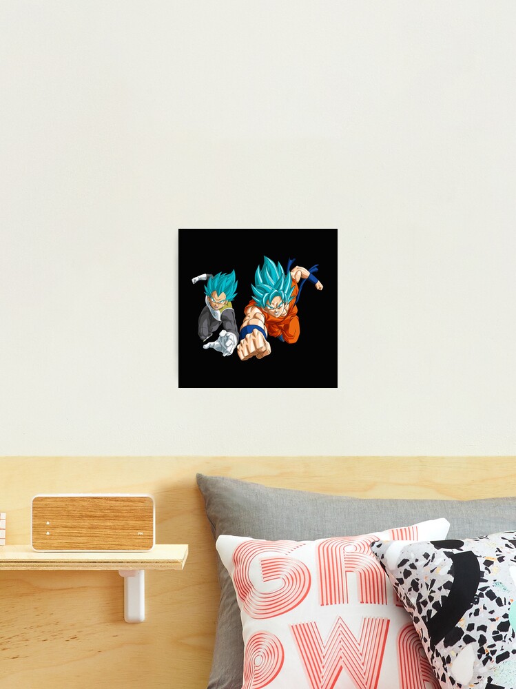 golden frezzer and goku ss blue Art Board Print by angelusdark