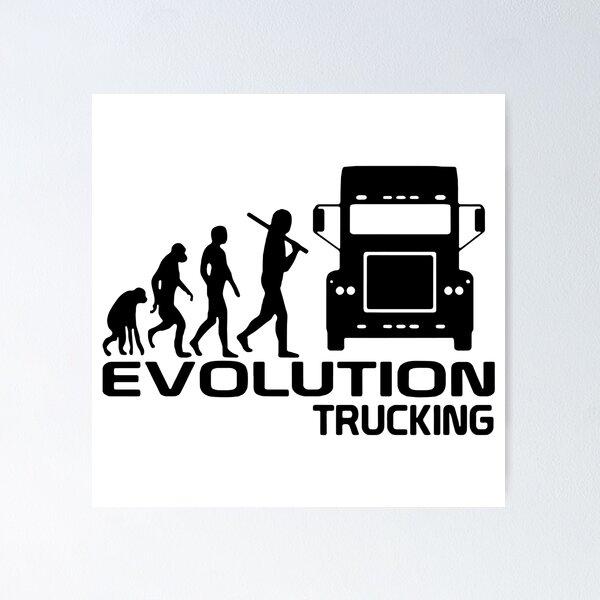 Item preview, I love Trucking Evolution of Trucking Best Trucking dad Gift Premium Apparel Funny Holiday Xmas designed and sold by DesignByHeartUK.