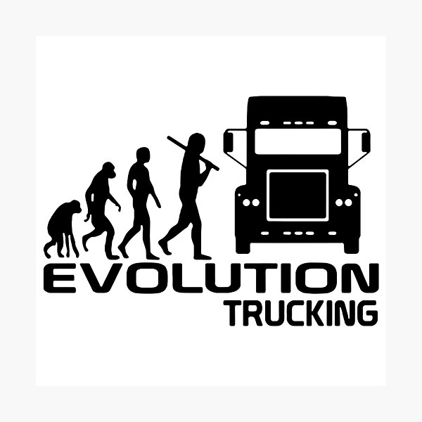 Item preview, I love Trucking Evolution of Trucking Best Trucking dad Gift Premium Apparel Funny Holiday Xmas designed and sold by DesignByHeartUK.