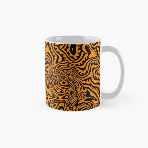 Item preview, Abstract Orange & Black Psychedelic Fractal designed and sold by SXW Designs.