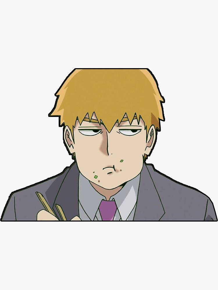 Arataka Reigen Sticker For Sale By Kawaiicrossing Redbubble