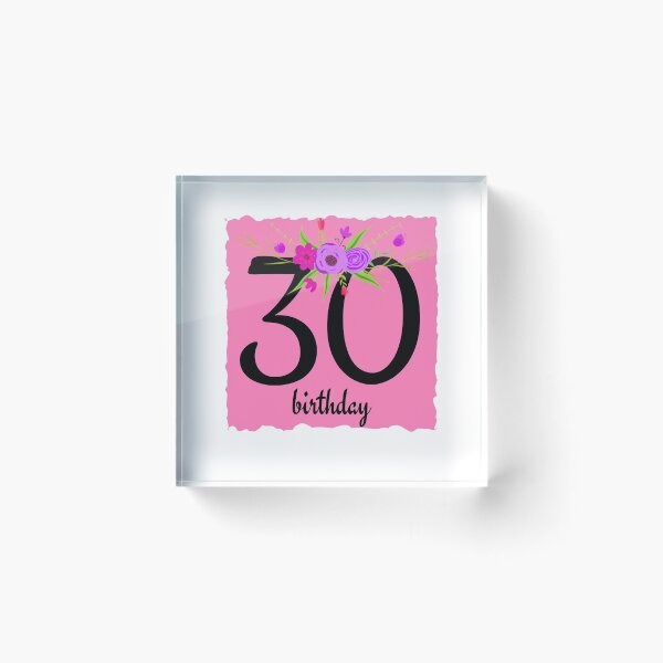 Item preview, 30th Birthday - Thirtieth Birthday Celebration Design designed and sold by Partypumpkin.