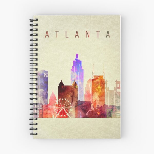 Item preview, Paisaje urbano del arte de Atlanta, horizonte de Atlanta Georgia, ciudad, arte de la tipografía, decoración. designed and sold by DimDom.