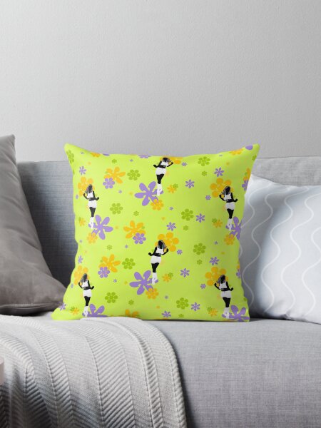 Go-go Girl Power! Throw Pillow