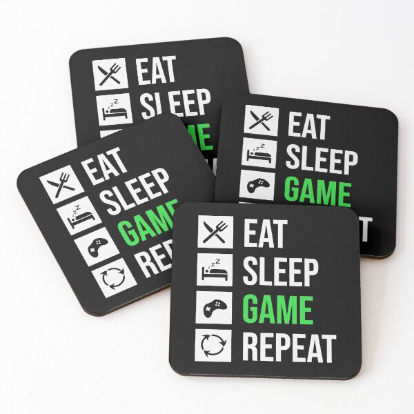 Item preview, Eat sleep game repeat designed and sold by ZDreamers.
