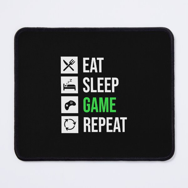 Item preview, Eat sleep game repeat designed and sold by ZDreamers.