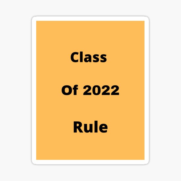 Class Of 2022 Merch Sticker