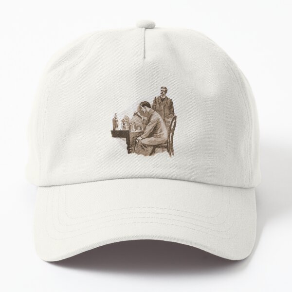 Sherlock Holmes at his chemical table by Sidney Paget Dad Hat
