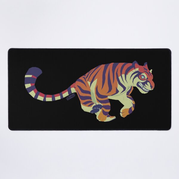 Running Tiger Desk Mat