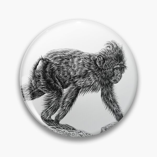 Item preview, Sulawesi crested macaque monkey designed and sold by LorenDowding.