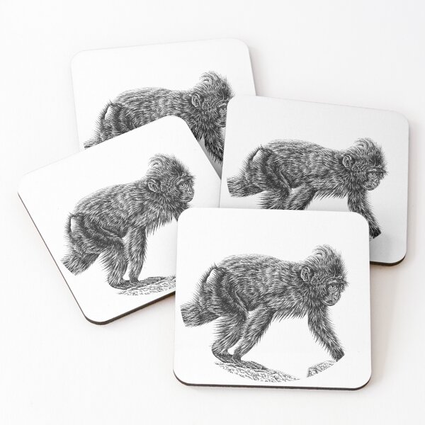 Item preview, Sulawesi crested macaque monkey designed and sold by LorenDowding.