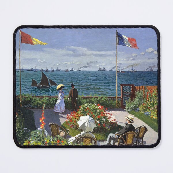 Item preview, Claude Monet Garden at Sainte‑Adresse Fine Art Painting designed and sold by ind3finite.