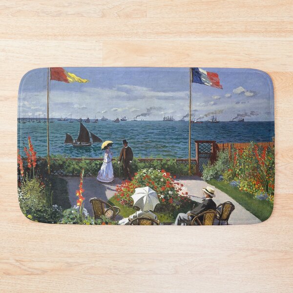 Item preview, Claude Monet Garden at Sainte‑Adresse Fine Art Painting designed and sold by ind3finite.