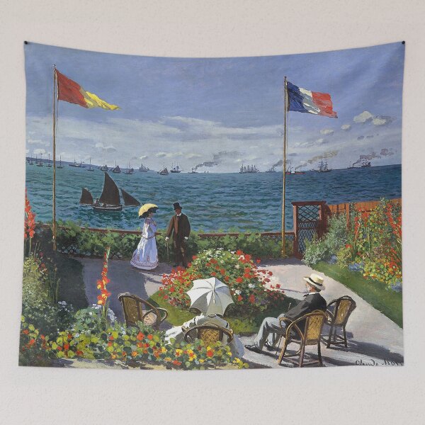 Aperçu de l'œuvre Jardin Claude Monet à Sainte‑Adresse Fine Art Painting créée et vendue par ind3finite.