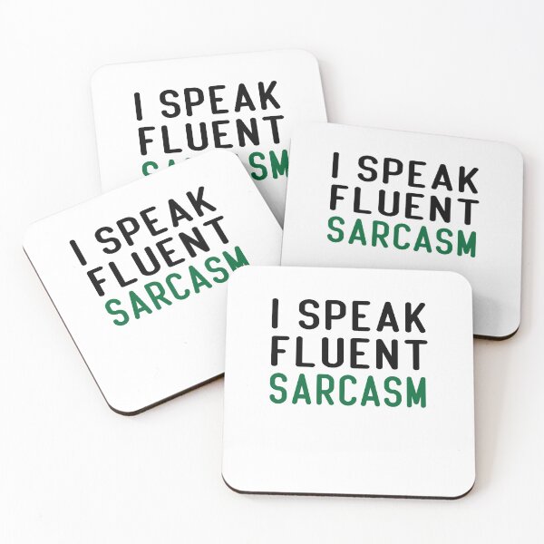 Item preview, I Speak Fluent Sarcasm Funny Sayings designed and sold by JustBeeAwesome.
