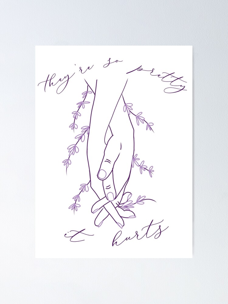 "They’re So Pretty It Hurts Girl in Red WLW Lyrics" Poster for Sale