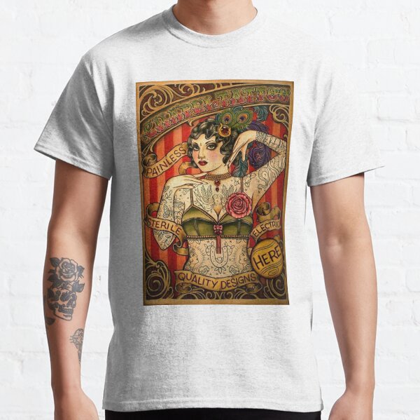 CHAPEL TATTOO; Vintage Body Advertising Art Classic T-Shirt