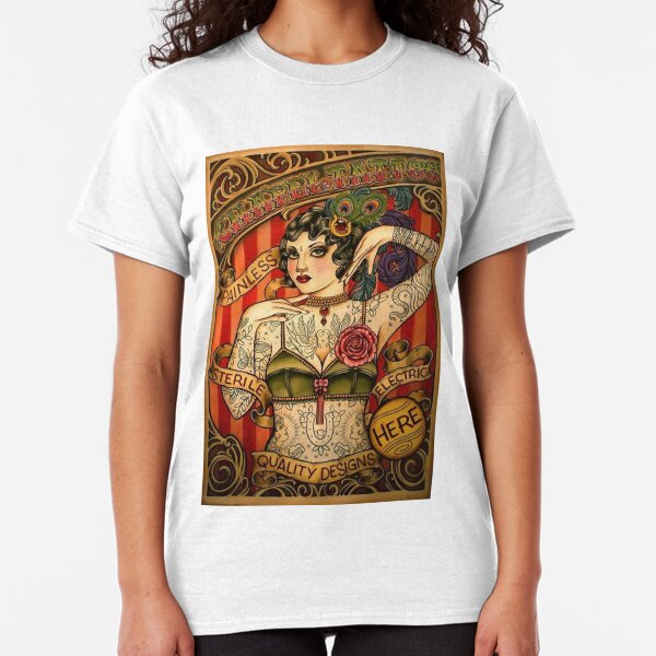 CHAPEL TATTOO; Vintage Body Advertising Art Classic T-Shirt
