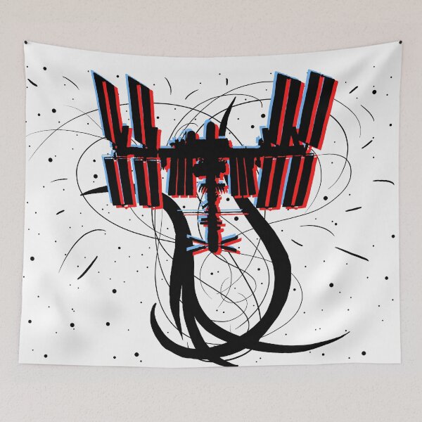 Item preview, International Space Station Trippy Graphic Art designed and sold by ActuallyAntag.