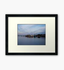 Boats on a Lake Framed Print