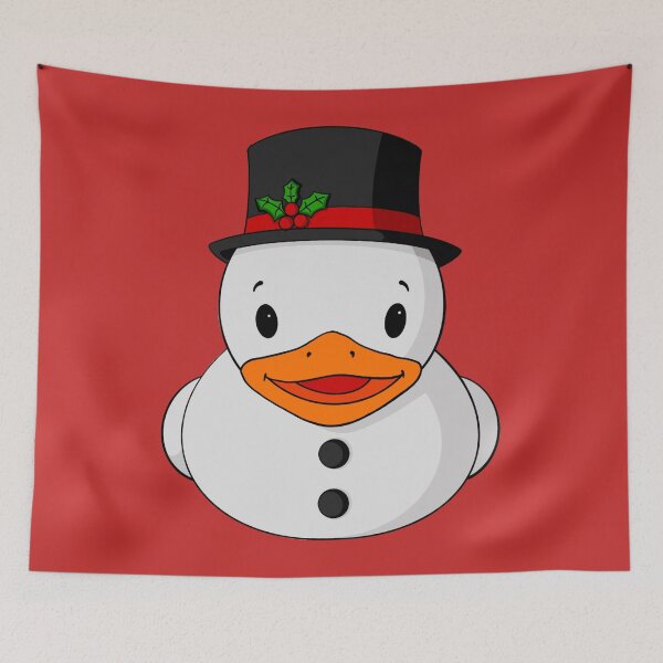 Item preview, Fancy Snowman Rubber Duck designed and sold by Alisha Ober Designs.