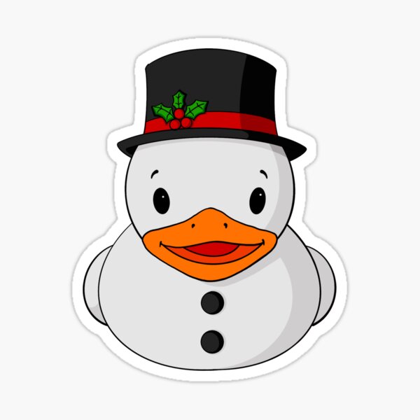 Item preview, Fancy Snowman Rubber Duck designed and sold by Alisha Ober Designs.
