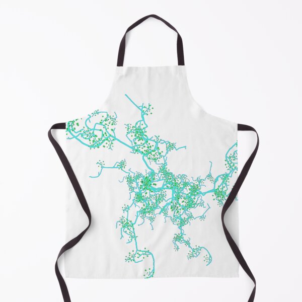 Item preview, ֎ TREE OF LIFE ֍ Fractal ~*Spring Sangko Kaku*~ Floral Flower Botanical Nature Landscape ~ Sacred Geometry~aqua tones~psychadelic designed and sold by Spinning Plates 360.
