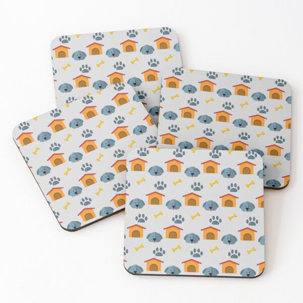 Item preview, Funny Cute Puppy Doghouse Bone Dog Paw Print Mixed Pattern designed and sold by silviaol.