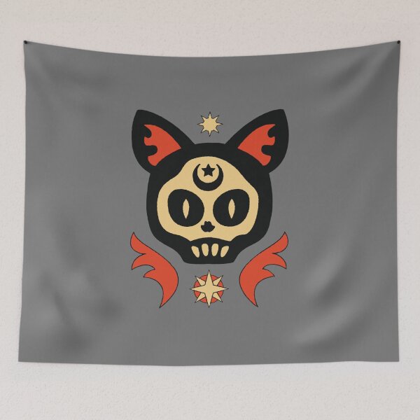Item preview, Halloween Cat Skull designed and sold by IKERAS.