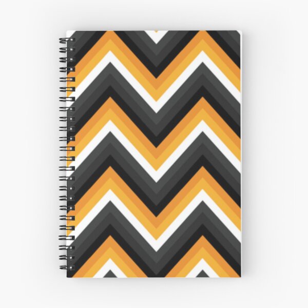 Item preview, Halloween Colors Abstract Zigzag Pattern. Geometrical Orange, Black, White Zigzag designed and sold by silviaol.
