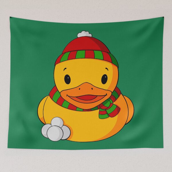 Item preview, Snowball Fight Rubber Duck designed and sold by Alisha Ober Designs.