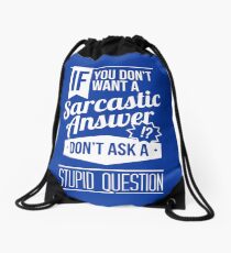 Sarcasm Drawstring Bag