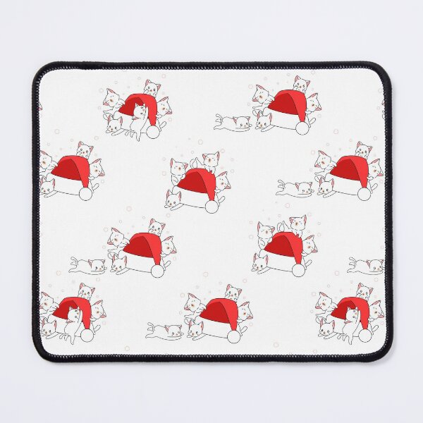 Item preview, Christmas Funny Kawaii Cats in Red Santa Hats designed and sold by Jaydee001.
