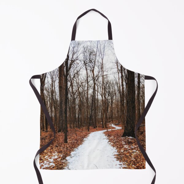 Item preview, Snow Covered Path In the Illinois Woods designed and sold by Krysanthe.