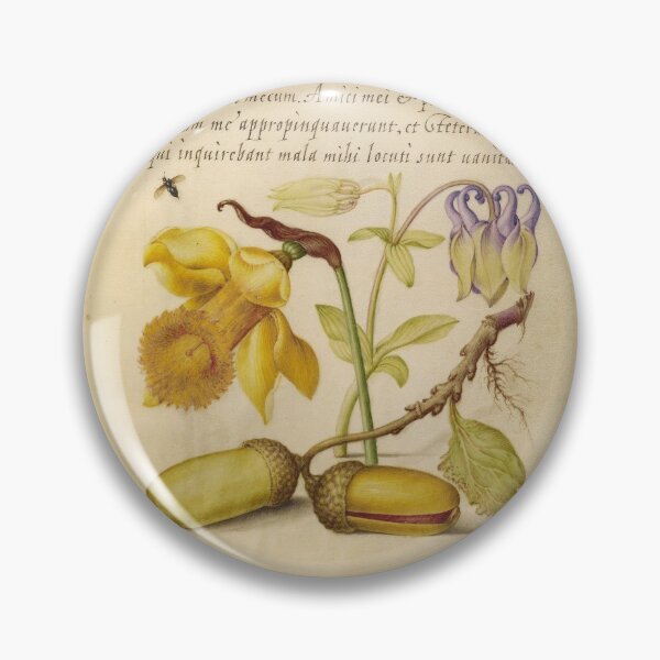 Item preview, Daffodil, Columbine, and Acorns: ca 1500's designed and sold by ebrawne.