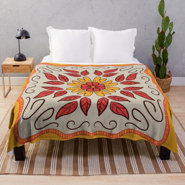 Item preview, Buttery Yellow and Tangerine floral Provencal style design designed and sold by FrancesPoff.